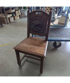 CHAISE ANCIENNE DECOR DRAGON
