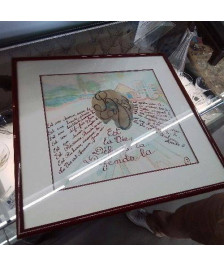 CADRE ROUGE DESSIN ET ECRITURE