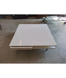 TABLE BASSE BLANCHE LAQUÉ 