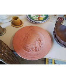 ASSIETTE EN TERRE CUITE DECO 