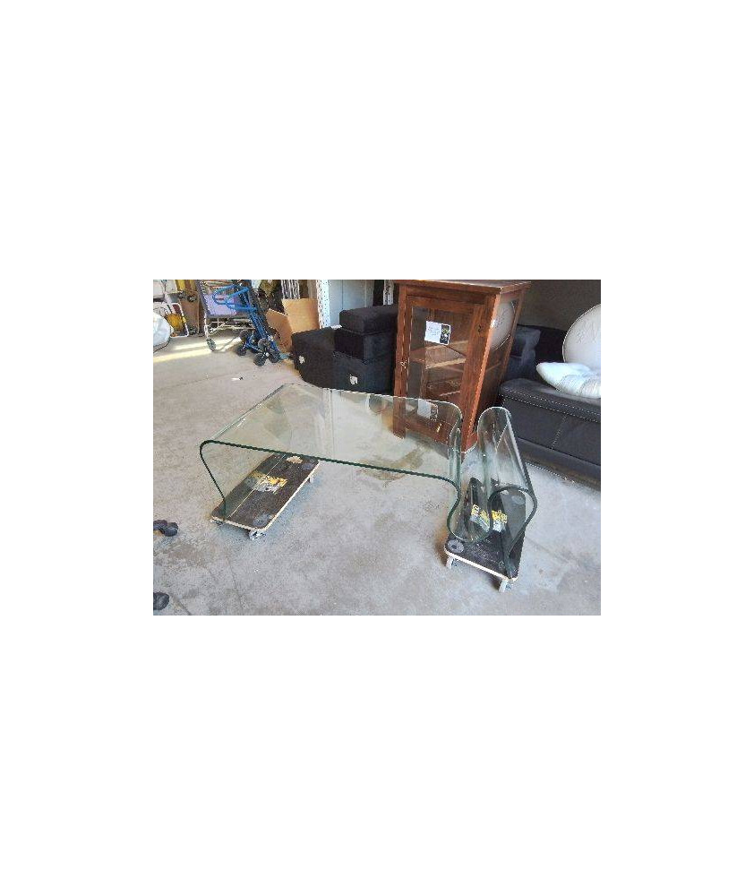TABLE BASSE EN VERRE 