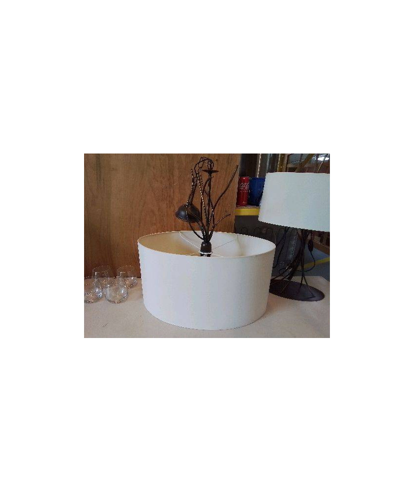 SUSPENSION ABAJOUR BLANC 