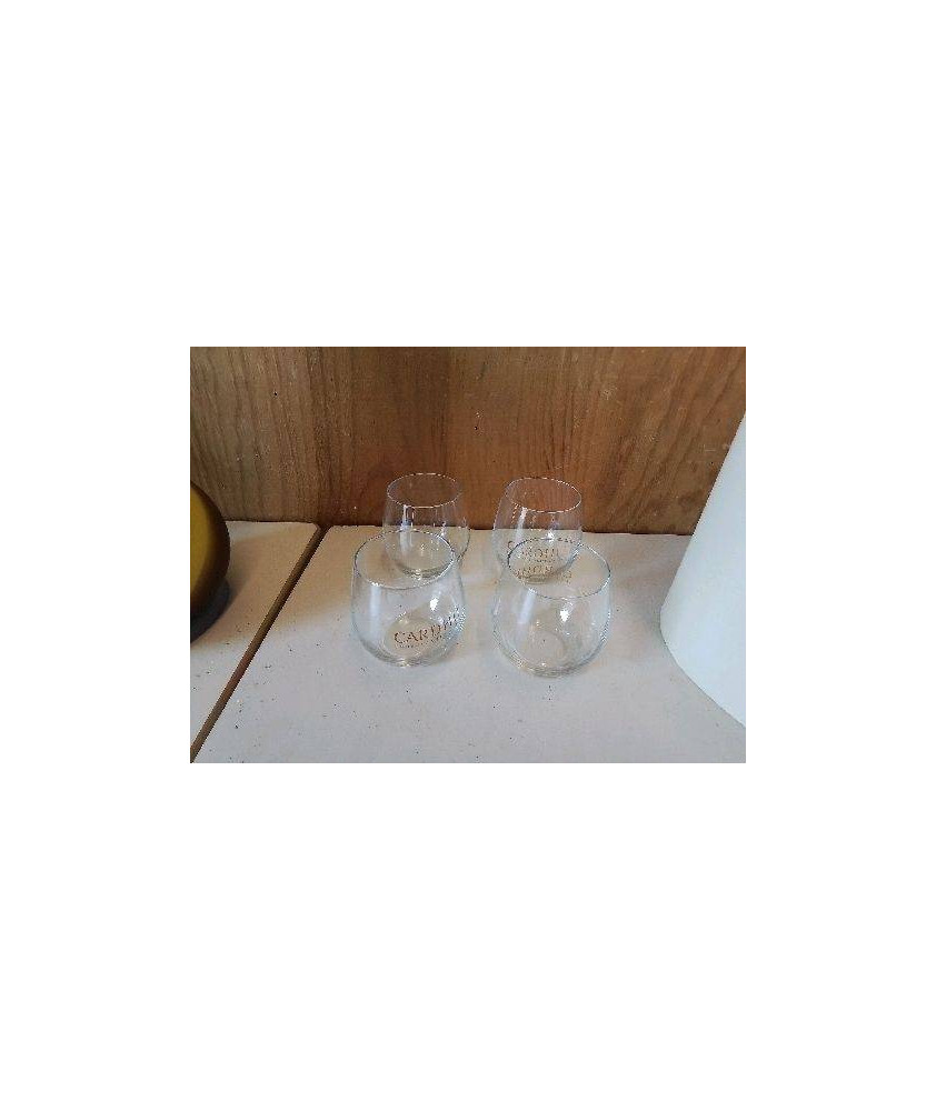 LOT DE 4 VERRE À WHISKY CARDHU