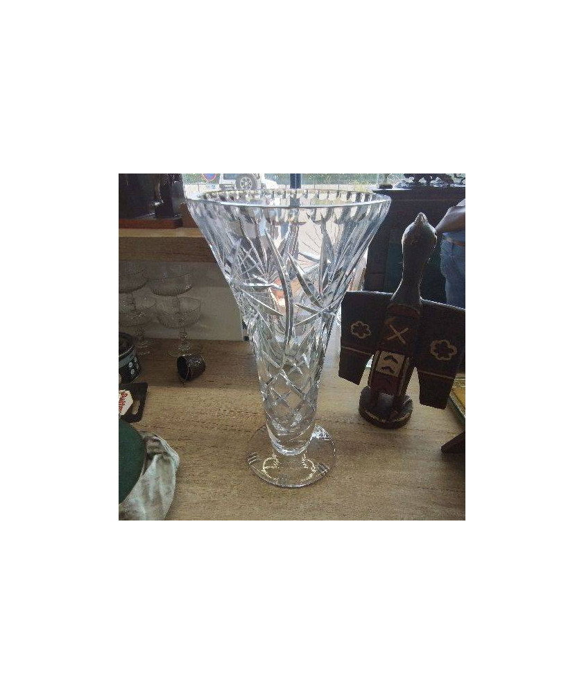 VASE CRISTAL TAILLÉ 