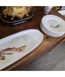 SERVICE ASSIETTES POISSON