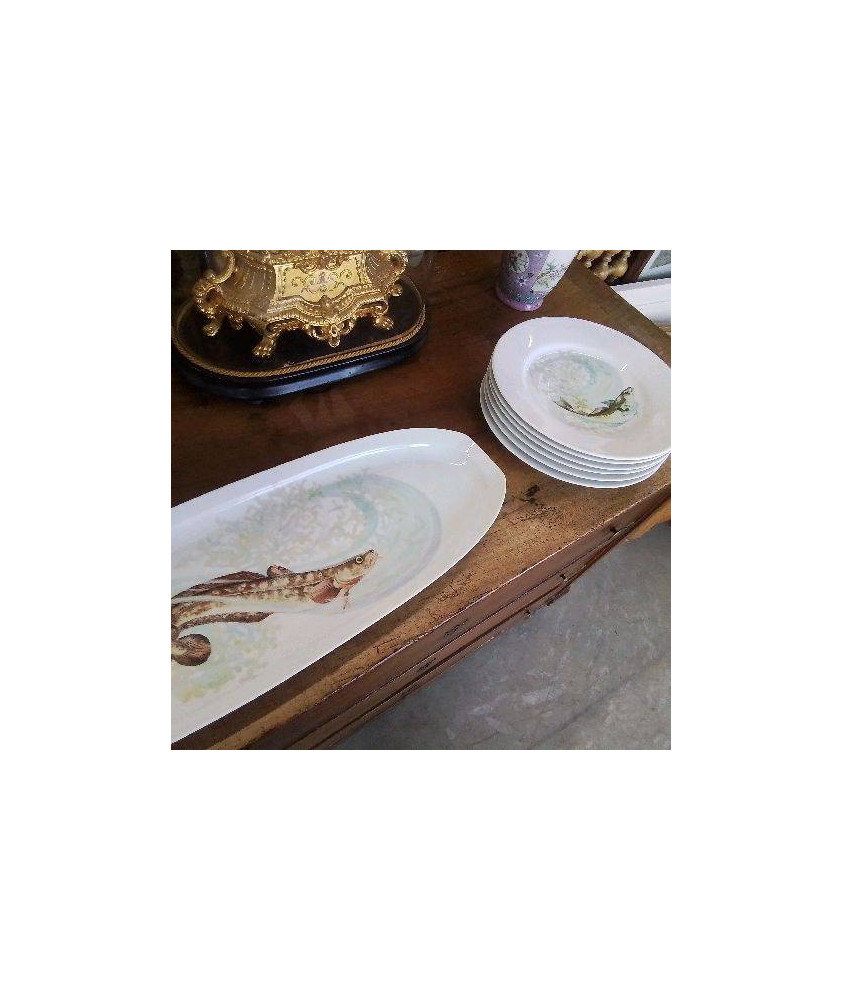 SERVICE ASSIETTES POISSON