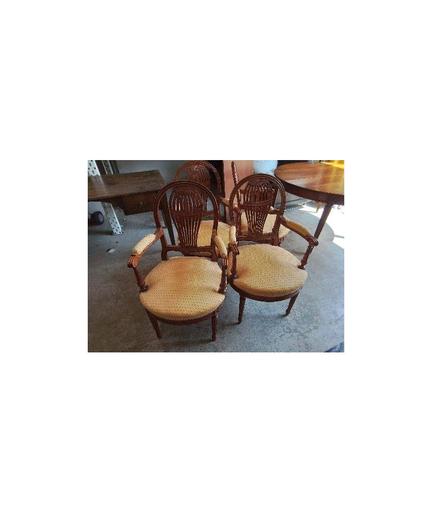 FAUTEUIL STYLE LOUIS XVI MODELE MONGOLFIERE 