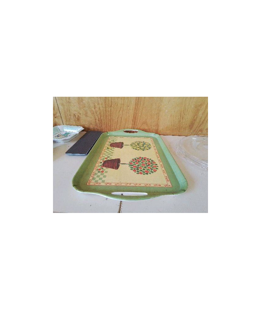 PLATEAU MOTIF FLORAL 