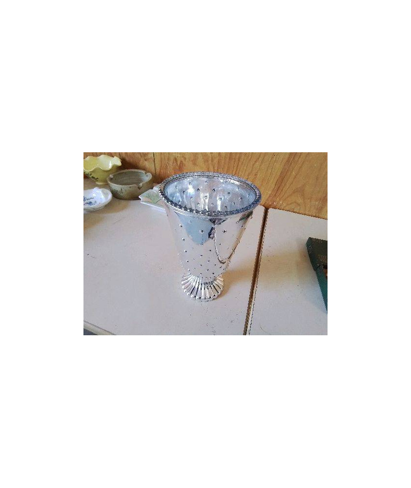 VASE DECO ARGENTÉ 