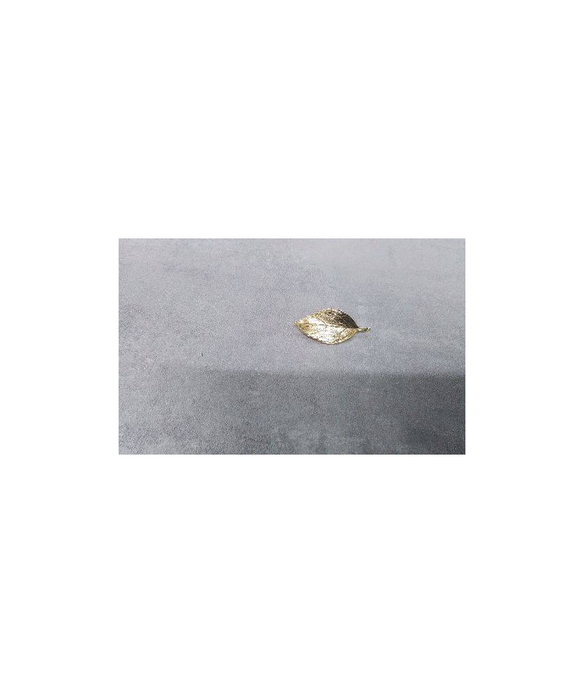 BROCHE FEUILLE DOREE 