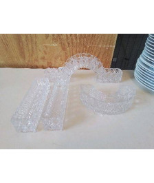 LOT DE PLAT APÉRITIF EN CRISTAL 