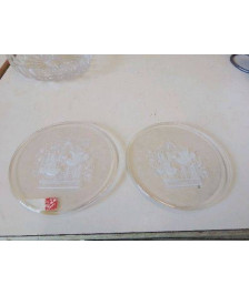 LOT DE 4 DESSOUS DE VERRE PETITS OISEAUX 
