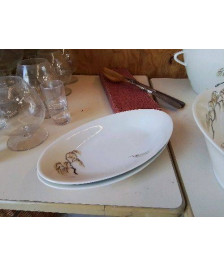 DUO RAVIER PORCELAINE DE LIMOGE 