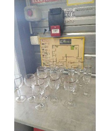 SERVICE VERRE CRISTALLIN - FILET OR