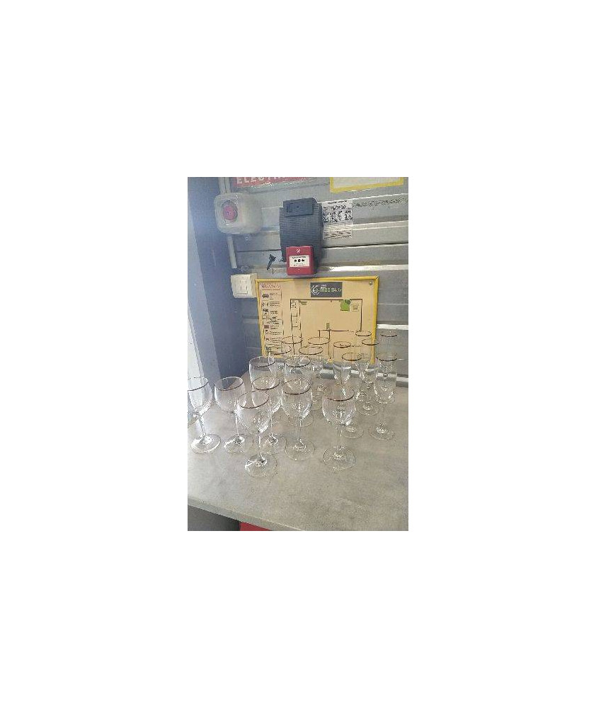 SERVICE VERRE CRISTALLIN - FILET OR