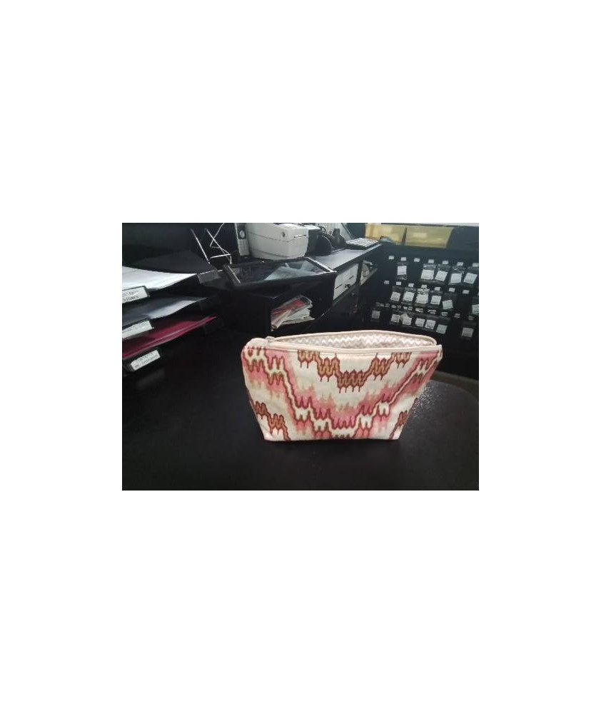 POCHETTE ROSE BEIGE VERT