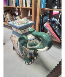 ÉLÉPHANT PORTE PLANTE CÉRAMIQUE 