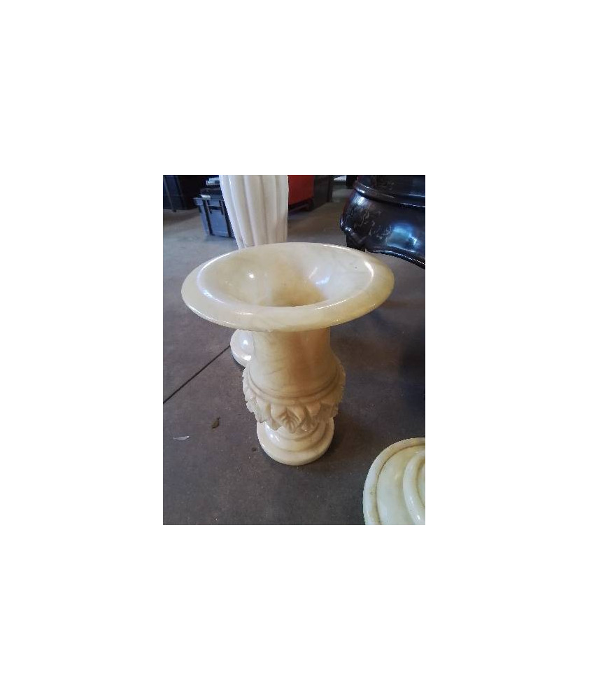 VASE ALBATRE ECRU STYLE MEDICIS