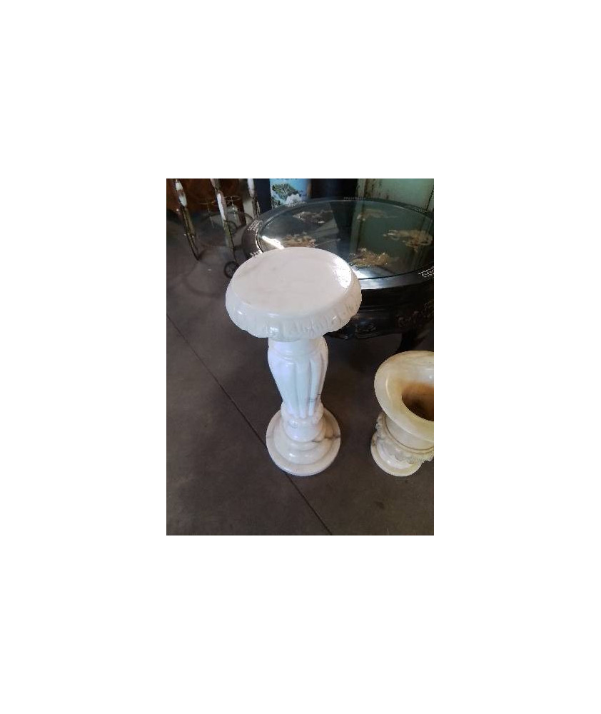 COLONNE ALBATRE BLANC 61CM