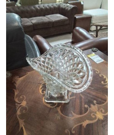 VASE OVALE CRISTAL TAILLÉ 