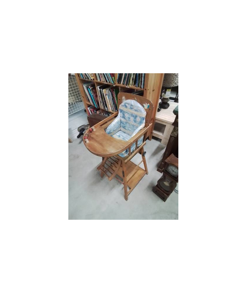 CHAISE BÉBÉ BOIS CLAIR ANNÉES 50