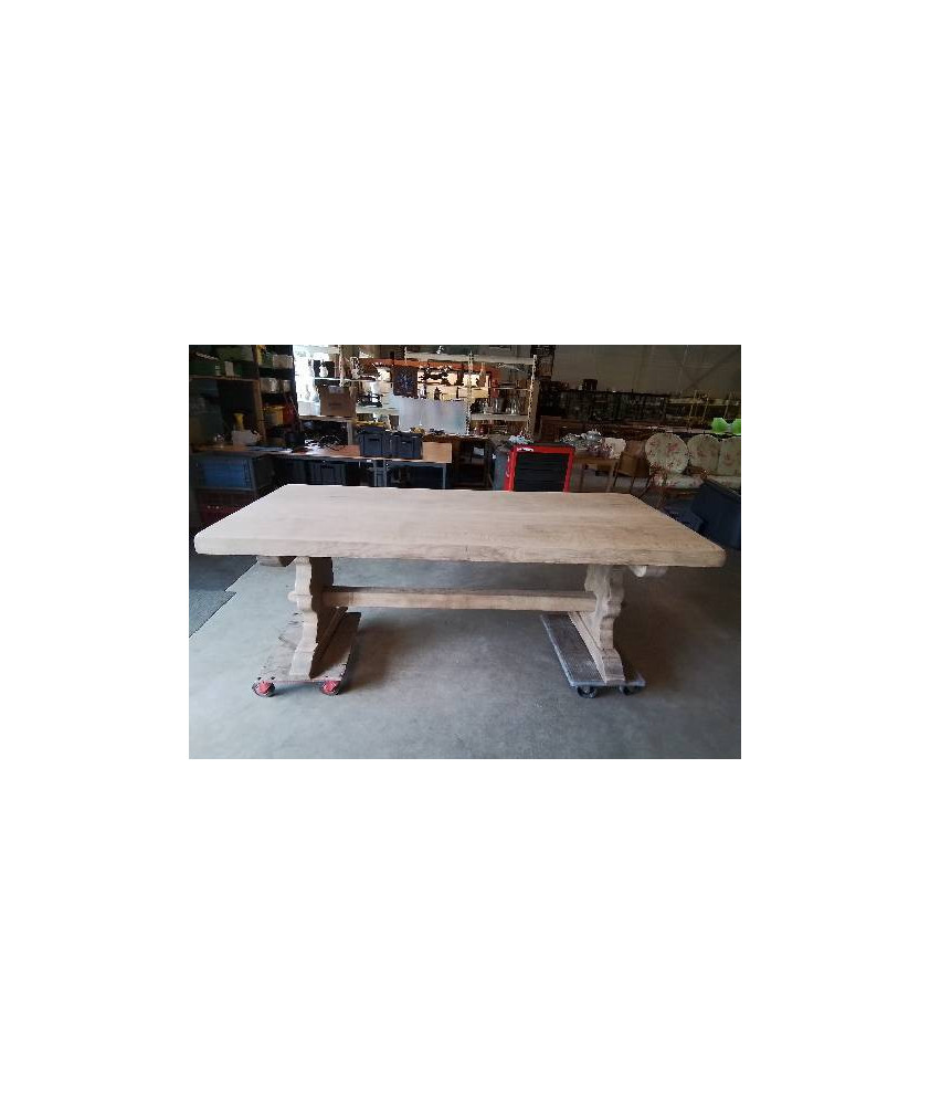 TABLE MONASTÈRE CHENE NATUREL 88X200X77 TABLE MONASTÈRE CHENE NATUREL 88X200X77
