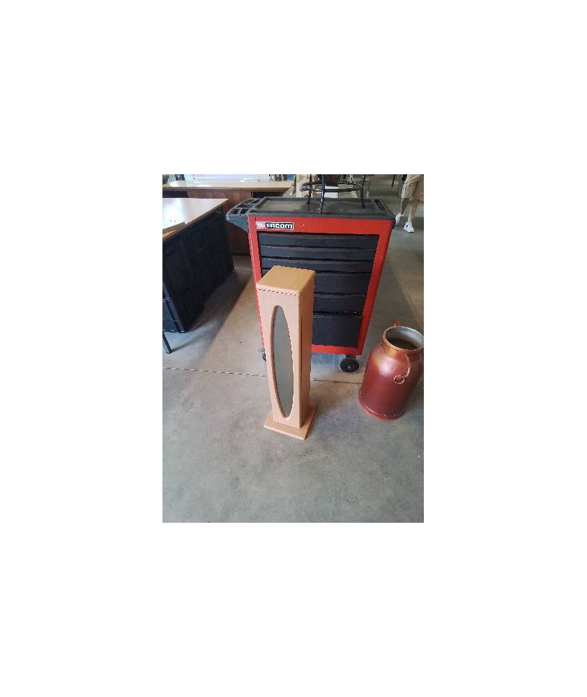 COLONNE RANGE CD’S BOIS CLAIR 1 PORTE 
