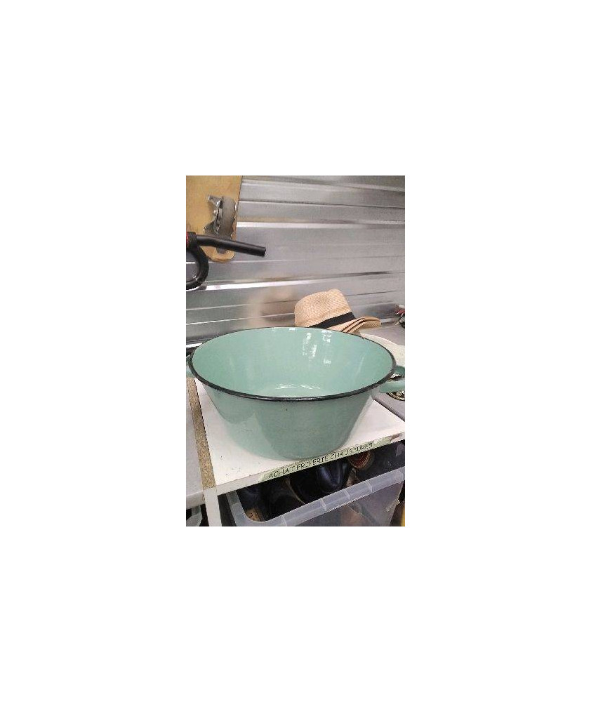 BASSINE EMAILLEE VERTE 
