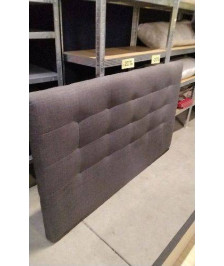 TETE DE LIT TISSU GRIS 165CM