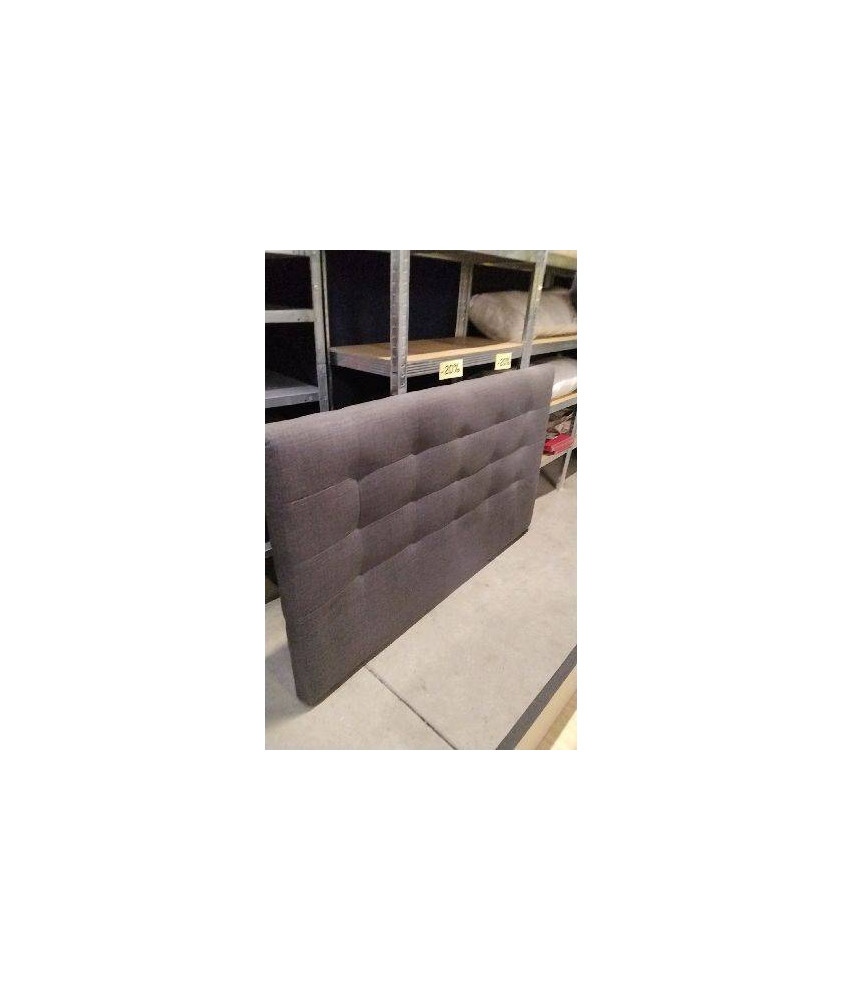 TETE DE LIT TISSU GRIS 165CM