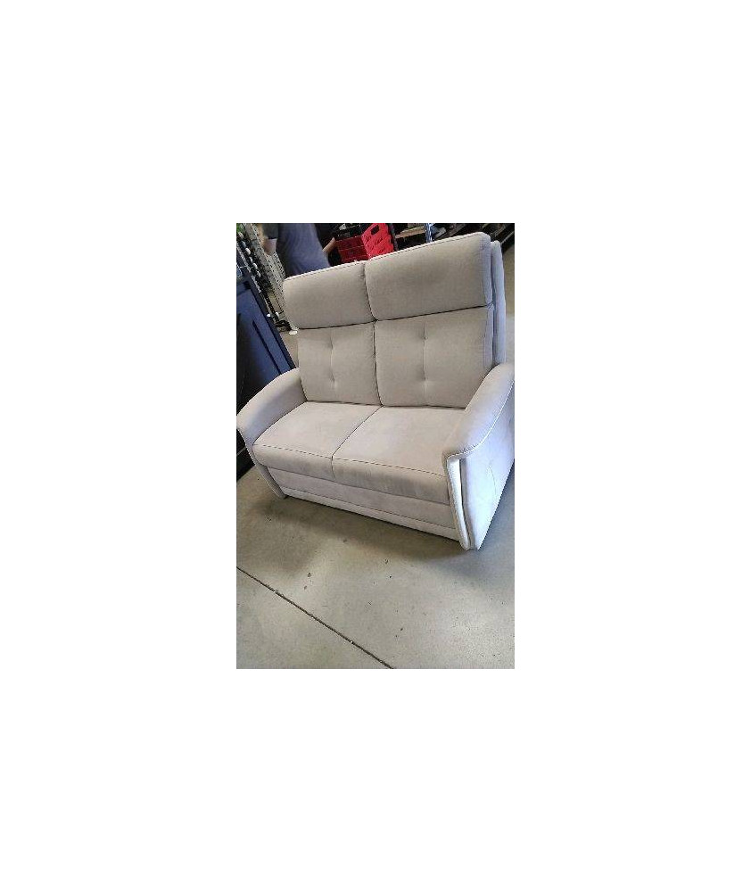 CANAPE TISSU GRIS 2 PLACES 