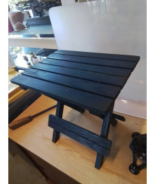TABLE PLIANTE BOIS BLEUE 