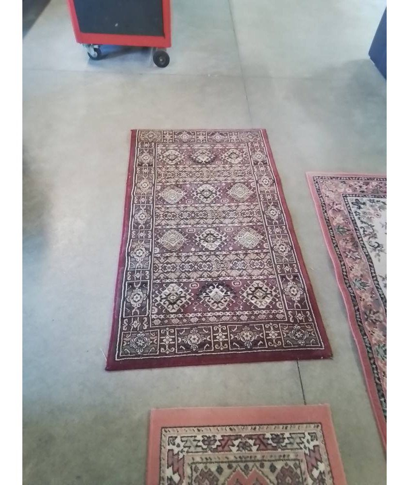 TAPIS GRENAT BEIGE VERT NOIR 80X140