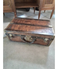 VALISE BOIS GAINÉ LAITON