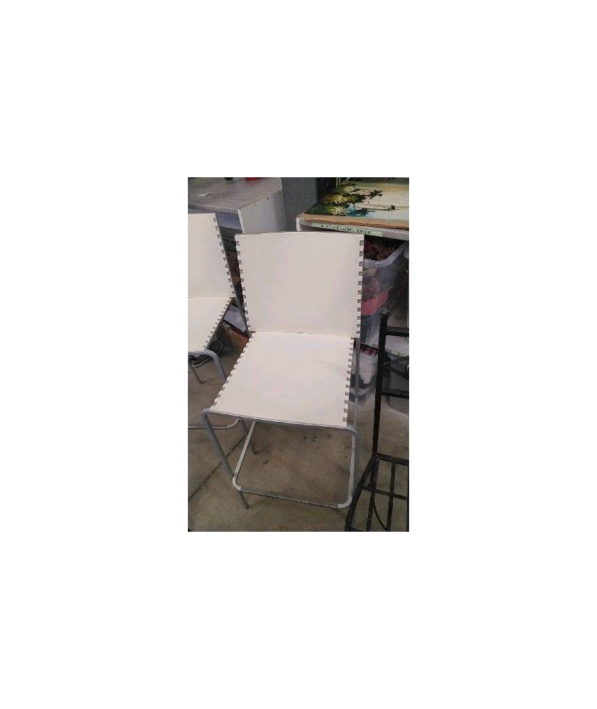 CHAISE HAUTE D’EXTÉRIEUR/ METAL- PVC ( EN L’ETAT)