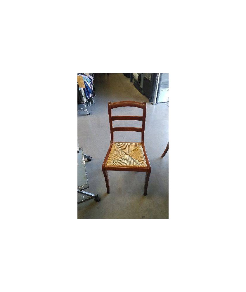 CHAISE MERISIER - PAILLEE ( EN L’ETAT)