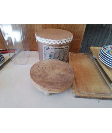 PLATEAU ROND EN BOIS