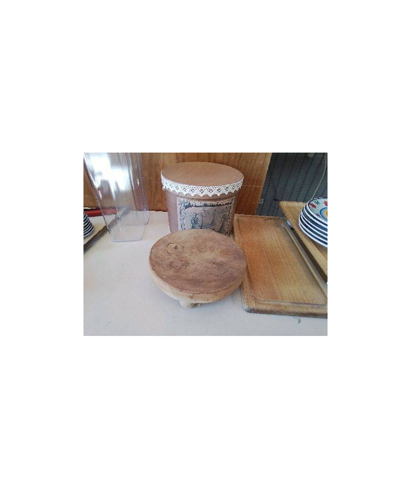 PLATEAU ROND EN BOIS