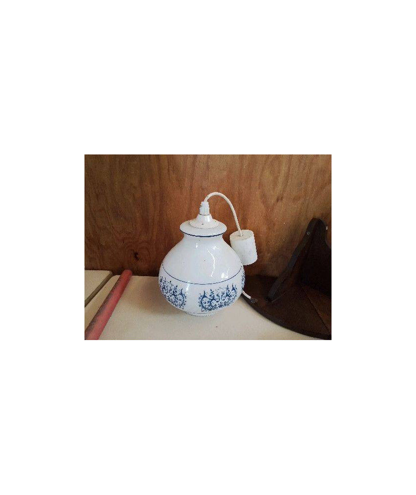 SUSPENSION OPALINE BLEU 
