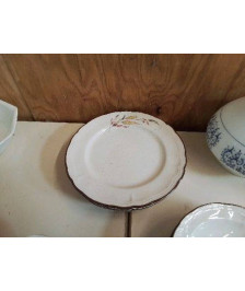 LOT DE 3 ASSIETTES MOTIF BLE 