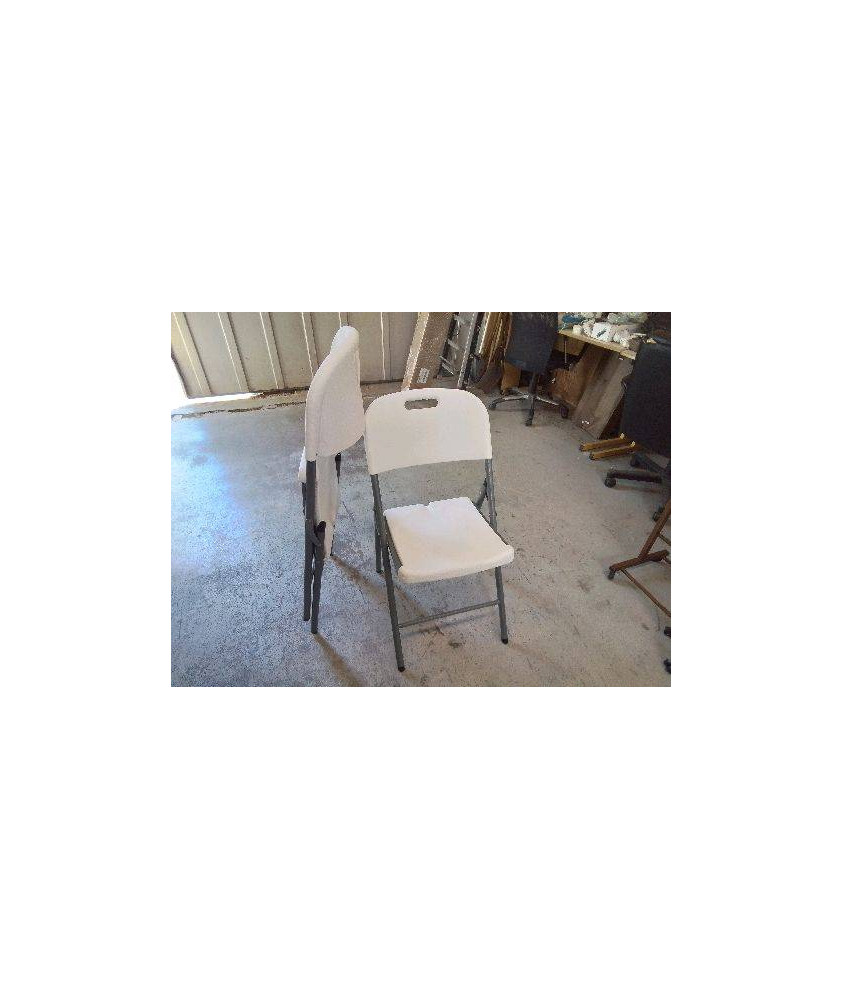 CHAISE BLANCHE PLIANTE 