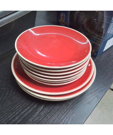 ASSIETTES ROUGES LE LOT