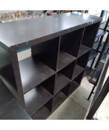 ETAGERE 9 CASES NOIRE