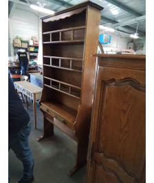 FAUX PALIER BOIS CLAIR 4 NICHES 2 TIROIRS 