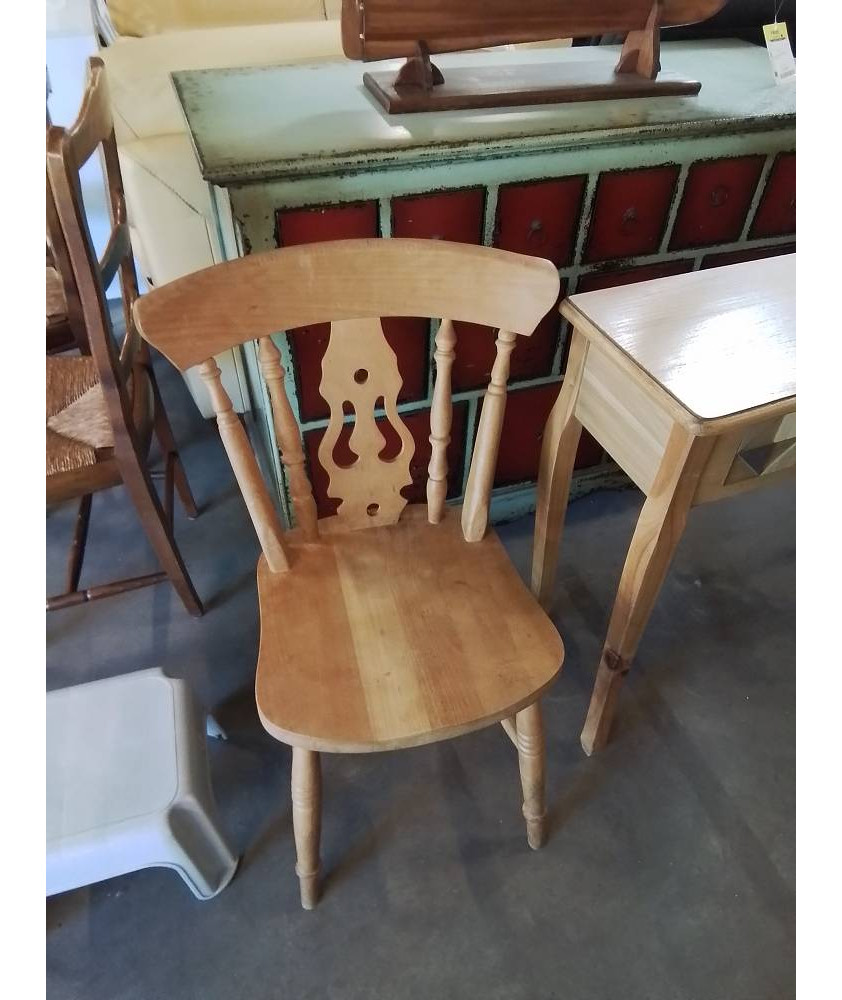 CHAISE SALOON BOIS CLAIR 