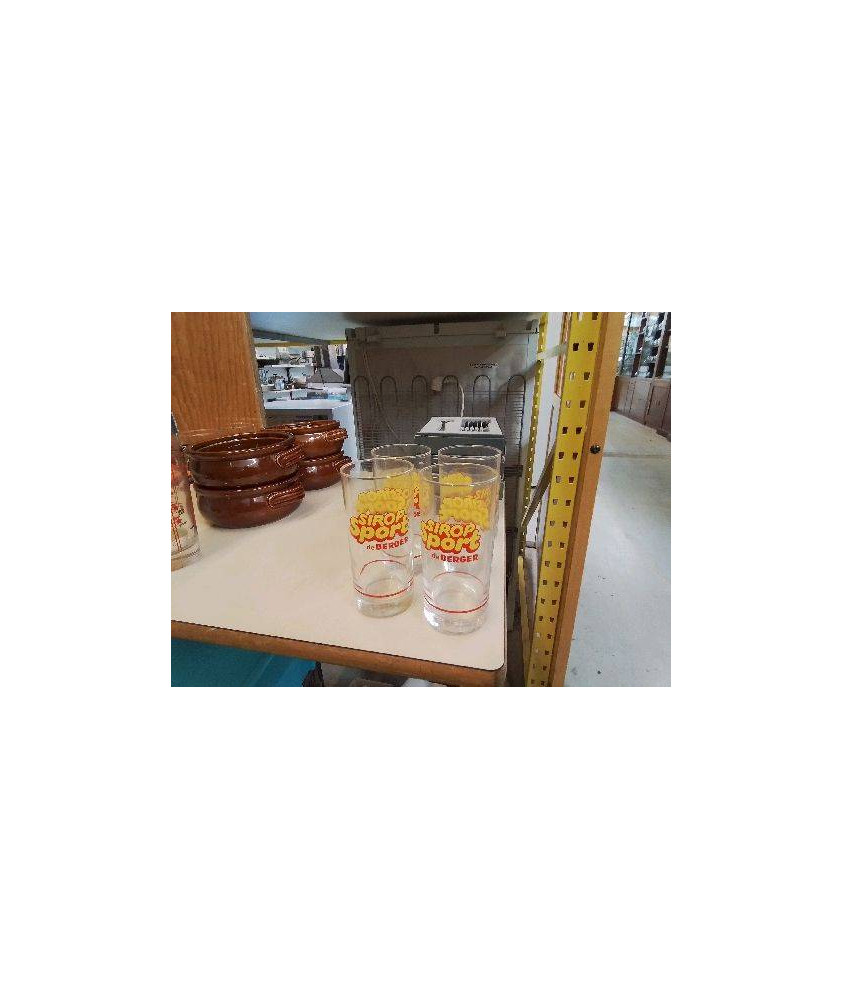 LOT DE 4 VERRES À JUS 