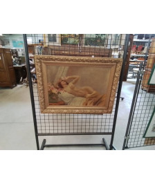 HUILE SUR TOILE NU ALLONGE EN L\'ÉTAT 