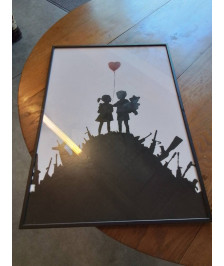 CADRE ENFANTS AU BALON 