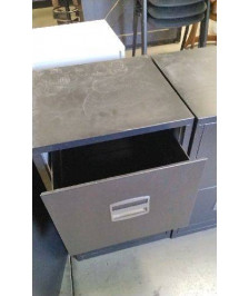 CAISSON METAL 2 TIROIRS SANS CLE