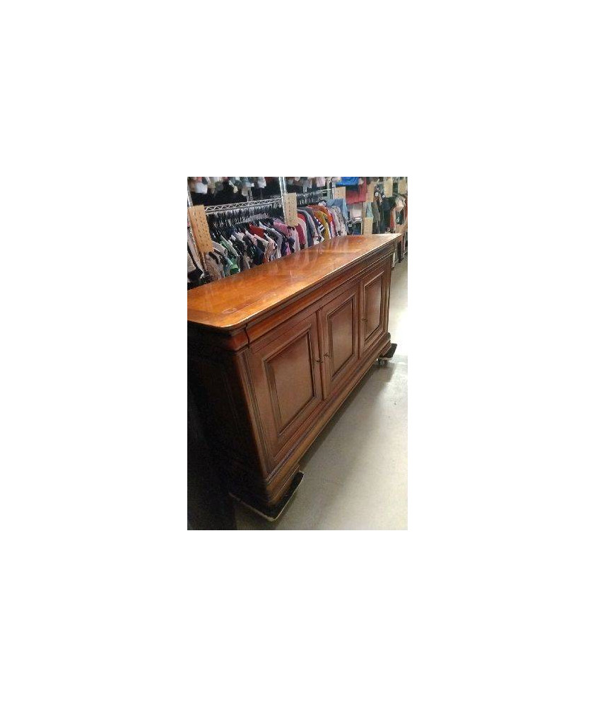 ENFILADE STYLE LOUIS PHILIPPE/ 3 PORTES 3 TIROIRS ( 1 SERRURE HS)